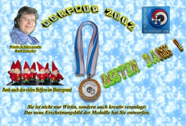Neue Medaille Dorfcup